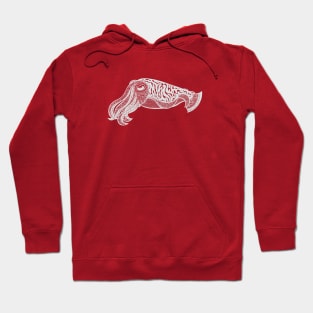 Cuttlefish - hand drawn marine life design Hoodie